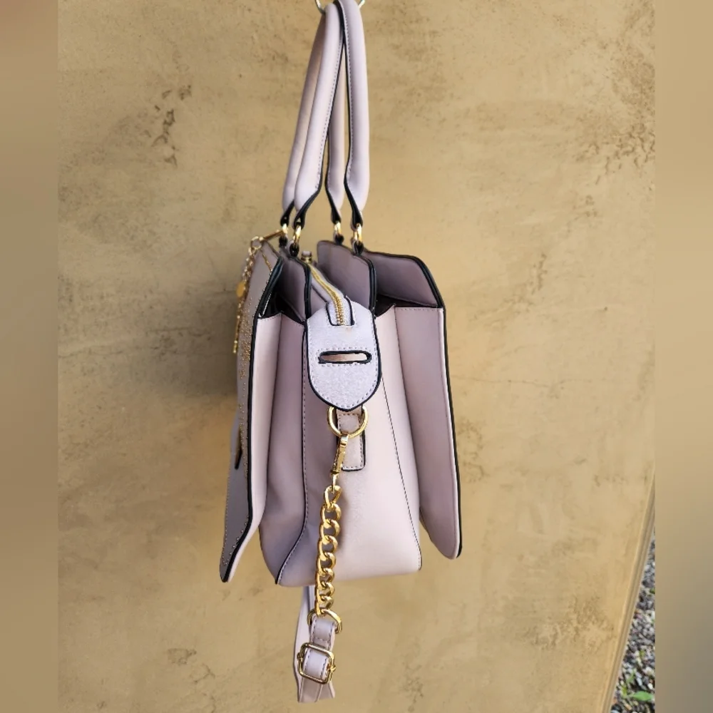 Andrew Marc New York Satchel w/ Floral Stud Detail - Top Handle & Crossbody - Picture 3 of 16